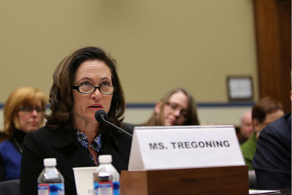 Tregoning testifying at a Congressional hearing about D.C.'s Height Act