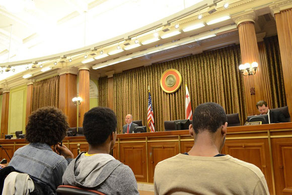 Critical Exposure fellows testify at the D.C. Council about the school-to-prison pipeline