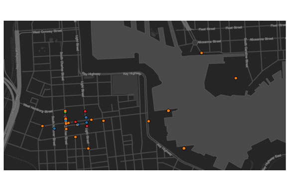 Gridskippr's location data looks like this