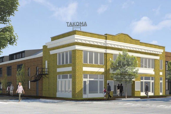 A rendering of the proposed Takoma Theater revamp